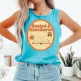 Booked & Unbothered Book Lover Tee Comfort Colors Tank Top Light Green
