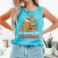 All Booked For Christmas Gingerbread Christmas Tree Book Kid Comfort Colors Tank Top Light Green All Booked For Christmas Gingerbread Christmas Tree Book Kid Comfort Colors Tank Top Light Green