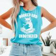 Booked And Unbothered Cat Reading Book Lovers Comfort Colors Tank Top Light Green Booked And Unbothered Cat Reading Book Lovers Comfort Colors Tank Top Light Green