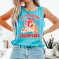 Booked For Valentine Books Lover Bookworm Librarian Teacher Comfort Colors Tank Top Light Green