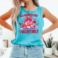 All Booked For Valentines Coquette Bow Book Valentine Day Comfort Colors Tank Top Light Green