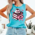 All Booked For Valentine's Teacher Coquette Bow Coffee Book Comfort Colors Tank Top Light Green All Booked For Valentine's Teacher Coquette Bow Coffee Book Comfort Colors Tank Top Light Green