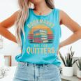 Bookmarks Are For Quitters Reading Book Lovers Comfort Colors Tank Top Light Green
