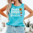 Books Booze And Besties Book Lover Bestie Squad Twinning Comfort Colors Tank Top Light Green Books Booze And Besties Book Lover Bestie Squad Twinning Comfort Colors Tank Top Light Green