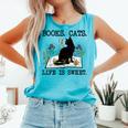 Books Cats Life Is Sweet Cat Book Lover Men Women Teen Comfort Colors Tank Top Light Green Books Cats Life Is Sweet Cat Book Lover Men Women Teen Comfort Colors Tank Top Light Green