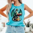 Books Dragon Reading Book Lover Comfort Colors Tank Top Light Green Books Dragon Reading Book Lover Comfort Colors Tank Top Light Green