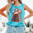 Books Fireworks 4th Of July Bookworm Patriotic Reader Comfort Colors Tank Top Light Green Books Fireworks 4th Of July Bookworm Patriotic Reader Comfort Colors Tank Top Light Green