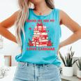 Books Are My Love Language Valentine Book Reading Teacher Comfort Colors Tank Top Light Green Books Are My Love Language Valentine Book Reading Teacher Comfort Colors Tank Top Light Green