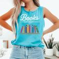 Books The Original Handheld Device Book Lovers Comfort Colors Tank Top Light Green