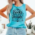 I Like Books More Than People Quote Comfort Colors Tank Top Light Green I Like Books More Than People Quote Comfort Colors Tank Top Light Green