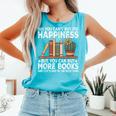 Books Reading Lovers Bookworm Librarian Book Nerd Read Comfort Colors Tank Top Light Green