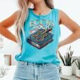 Books Rock Rock'n Roll Science Of Reading Teachers Guitar Comfort Colors Tank Top Light Green