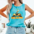 Books Tea Repeat Comfort Colors Tank Top Light Green