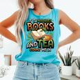Bookworm If It Involves Books And Tea Lover Reading Premium Tri-Blend Comfort Colors Tank Top Light Green