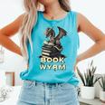 Bookwyrm Dragon Fantasy Bookish Fairytale Book Lover Comfort Colors Tank Top Light Green
