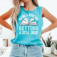 Buying A Book And Getting A Little Treat Comfort Colors Tank Top Light Green
