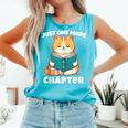 Cat Reading Books Bookworm Read One More Chapter Comfort Colors Tank Top Light Green Cat Reading Books Bookworm Read One More Chapter Comfort Colors Tank Top Light Green
