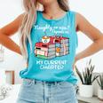 Christmas Book Lovers Naughty Or Nice Comfort Colors Tank Top Light Green