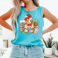 Christmas Gingerbread Man Reading Book Snowflake Teacher Comfort Colors Tank Top Light Green Christmas Gingerbread Man Reading Book Snowflake Teacher Comfort Colors Tank Top Light Green