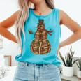 Christmas Snowman Made Of Books Holiday Reading Xmas Comfort Colors Tank Top Light Green Christmas Snowman Made Of Books Holiday Reading Xmas Comfort Colors Tank Top Light Green
