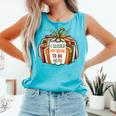 I Closed My Book To Be Here Fall Pumpkin Comfort Colors Tank Top Light Green