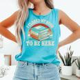 I Closed My Book To Be Here Reading Retro Bookworm Men Women Comfort Colors Tank Top Light Green I Closed My Book To Be Here Reading Retro Bookworm Men Women Comfort Colors Tank Top Light Green