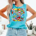 Comic Book Pop Art Modern Fun Comfort Colors Tank Top Light Green