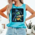 Cool Magical Book With Wizard Turtle For Adults And Kids Comfort Colors Tank Top Light Green Cool Magical Book With Wizard Turtle For Adults And Kids Comfort Colors Tank Top Light Green