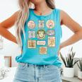 Coquette Boys Of Tommen Books Stamp Tommen College Tees Comfort Colors Tank Top Light Green