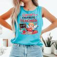 Cupid's Favorite Math Teacher Valentine Reading Book Women Comfort Colors Tank Top Light Green Cupid's Favorite Math Teacher Valentine Reading Book Women Comfort Colors Tank Top Light Green