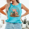 Cute Axolotl Reading Books Cozy Bookworm Comfort Colors Tank Top Light Green Cute Axolotl Reading Books Cozy Bookworm Comfort Colors Tank Top Light Green
