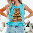 Cute Capybara Reading Books Animal Capybara Bookworms Comfort Colors Tank Top Light Green Cute Capybara Reading Books Animal Capybara Bookworms Comfort Colors Tank Top Light Green
