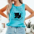 Cute Cats And Books Aesthetic Feline Reader Graphic Premium Tri-Blend Comfort Colors Tank Top Light Green