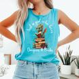 Cute Dragon Reading Book Bookworm Dragon And Books For Women Comfort Colors Tank Top Light Green