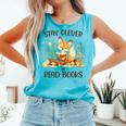 Cute Fox Stay Clever Read Books For Librarian Or Bookworm Comfort Colors Tank Top Light Green