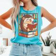 Cute Hedgehog Book Nerd Comfort Colors Tank Top Light Green Cute Hedgehog Book Nerd Comfort Colors Tank Top Light Green