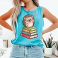 Cute Hedgehog Reading Books Animal Lover Reader Bookworm Comfort Colors Tank Top Light Green Cute Hedgehog Reading Books Animal Lover Reader Bookworm Comfort Colors Tank Top Light Green