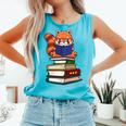 Cute Kawaii Kids Reading Books Glasses Red Panda Lover Comfort Colors Tank Top Light Green Cute Kawaii Kids Reading Books Glasses Red Panda Lover Comfort Colors Tank Top Light Green