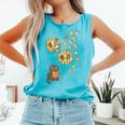 Cute Reading Cat With Kitten Dandelion Flowers Book Lover Comfort Colors Tank Top Light Green Cute Reading Cat With Kitten Dandelion Flowers Book Lover Comfort Colors Tank Top Light Green