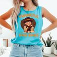 Cute Thanksgiving Teacher Librarian Thankful Reading Books Comfort Colors Tank Top Light Green