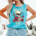 Dark Romance Romantasy Smutty Book Lover Morally Grey Merch Comfort Colors Tank Top Light Green