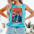 Dead Roast Coffee Comic Book Cover Style Skeleton Barista Comfort Colors Tank Top Light Green Dead Roast Coffee Comic Book Cover Style Skeleton Barista Comfort Colors Tank Top Light Green