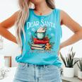Dear Santa More Book Please Christmas Book Librarian Comfort Colors Tank Top Light Green Dear Santa More Book Please Christmas Book Librarian Comfort Colors Tank Top Light Green