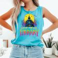 Death Gothic Support Your Local Library Lovers Book Comfort Colors Tank Top Light Green
