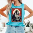 Dracula's Castle Book Cover Illustration Comfort Colors Tank Top Light Green Dracula's Castle Book Cover Illustration Comfort Colors Tank Top Light Green