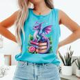Dragon Book Fantasy Reading Comfort Colors Tank Top Light Green Dragon Book Fantasy Reading Comfort Colors Tank Top Light Green