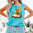 Dragon Fantasy Book Lover Bookish Reader Bookworm Wildflower Comfort Colors Tank Top Light Green Dragon Fantasy Book Lover Bookish Reader Bookworm Wildflower Comfort Colors Tank Top Light Green
