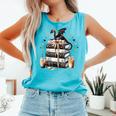 Dragon Hoard Of Books Reading Lover Cute Art Comfort Colors Tank Top Light Green