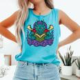 Dragon Read Reading Librarian Book Across America Kids Comfort Colors Tank Top Light Green