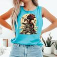 Dragon Reading a Book Dragons And Books Lover Bookworm Comfort Colors Tank Top Light Green
